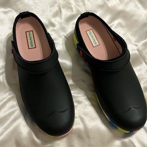 Hunter play colur splash rubber clogs